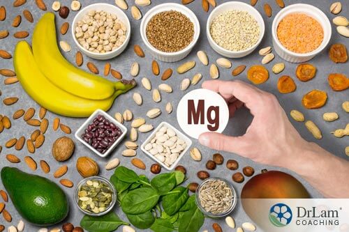 an assortment of magnesium rich foods for adrenal fatigue supplements