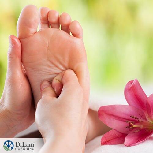 Foot reflexology for overall health benefit