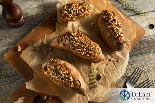 4 Delicious Baked Sweet Potato Stuffed With Cinnamon Assorted Nuts