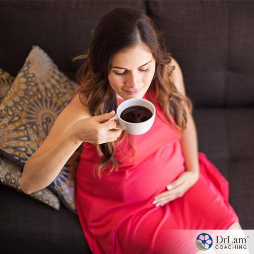 woman drinking caffeine and pregnancy