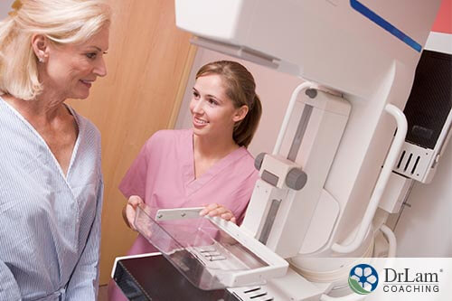 doctor talking to woman about breast cancer screening