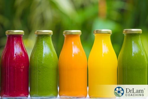 Different bottles of juices that contain best sources of Vitamin C
