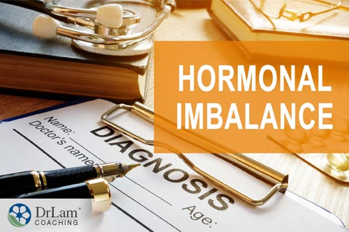 A hormonal imbalance concept to show that Almond bread can help