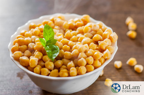 An image of a bowl of chickpeas