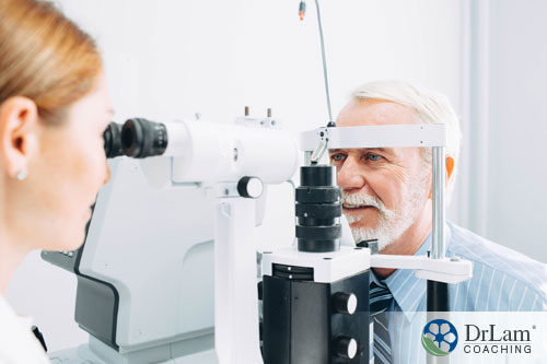 An image of an older man getting his eyes examined