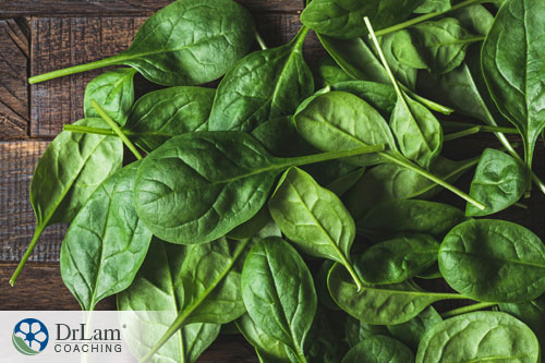 An image of fresh spinach leaves