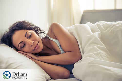 Young woman sleeping well in bed from Cellular detoxing