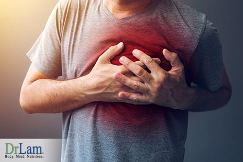 Chest pain from a glutamate sensitivity