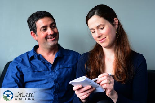 A couple relieved from stress because of list making