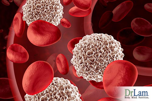 Glutamate sensitivity and an increase in white blood cells