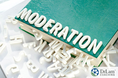 An image of white letters spelling out moderation
