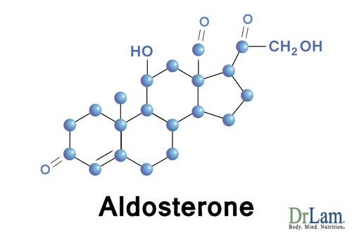 Aldosterone is a molecule produced by your adrenal glands and depleted during Adrenal Fatigue Syndrome