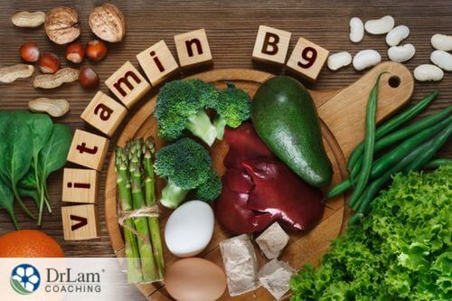 An image of Vitamin B9-rich foods