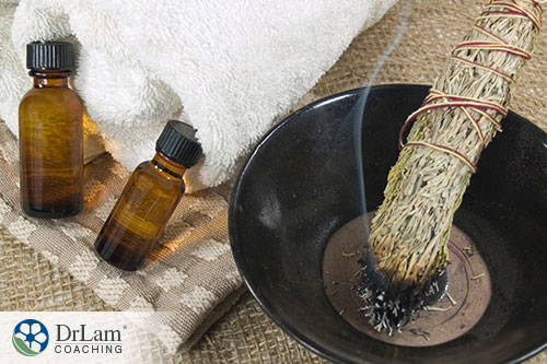 Spa uses smudging of herbs