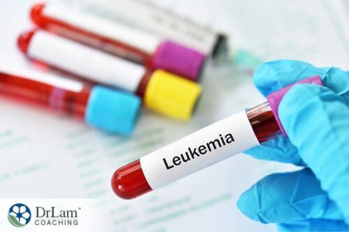 An image of a blood test for leukemia