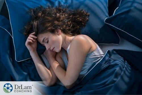An image of a sleeping woman