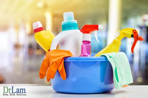 Chronic inflammation can be triggered by continuous use of household cleaners.