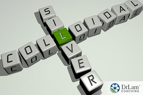 An image of gaming letters arranged to spell colloidal silver
