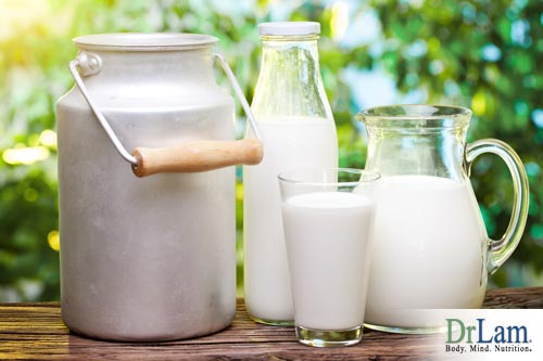 Cow's milk and strontium for osteoporosis