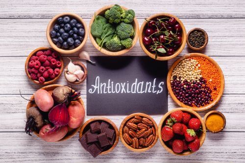 An image of antioxidant rich foods