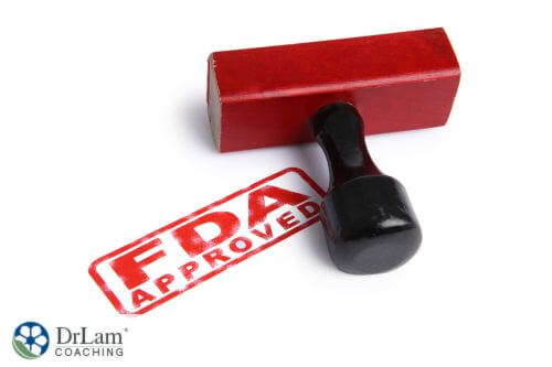 An image of an FDA Approval stamp