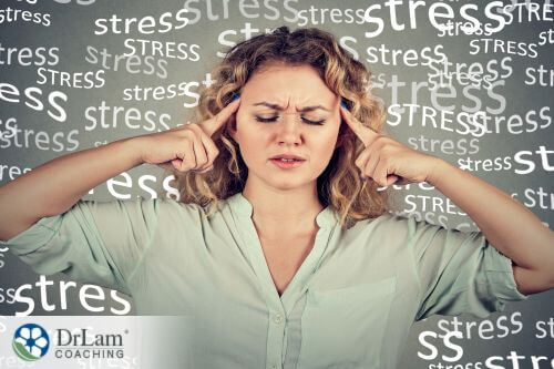 An image of an stressed woman