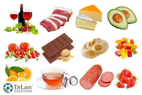 An image of high-histamine foods