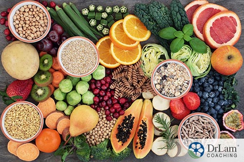 An image of various Vegetables, Legumes, And Whole grains