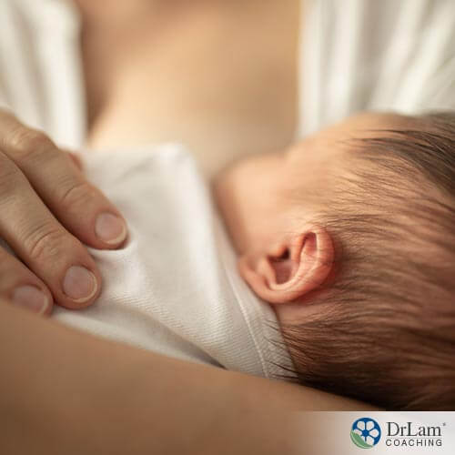 An image of a breastfeeding mother