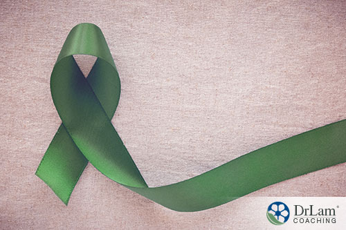 An image of a green ribbon in a loop