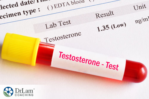 An image of a testosterone test showing low levels. You can increase testosterone naturally if you have low levels 