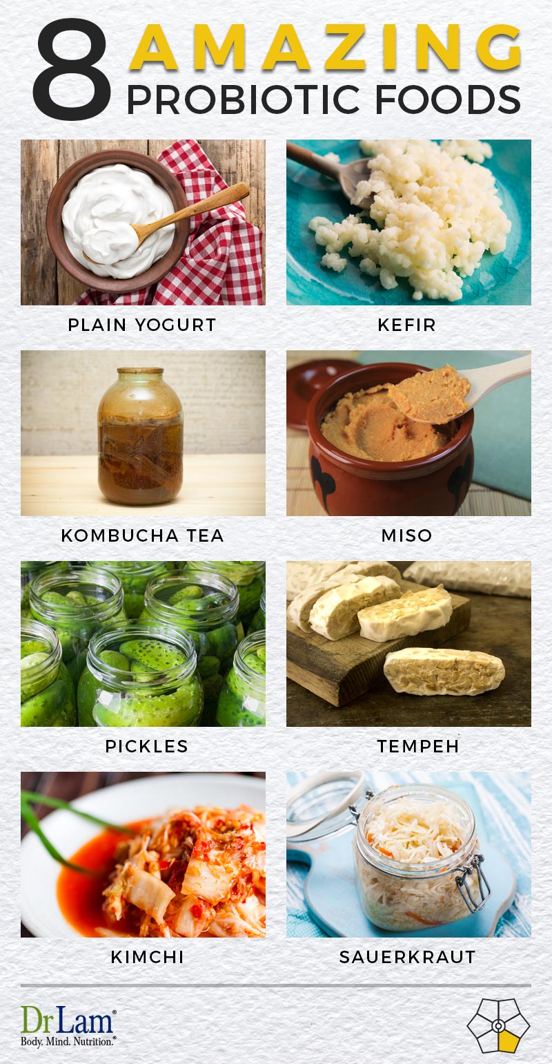 Check out this easy to understand infographic about the 8 amazing probiotic foods