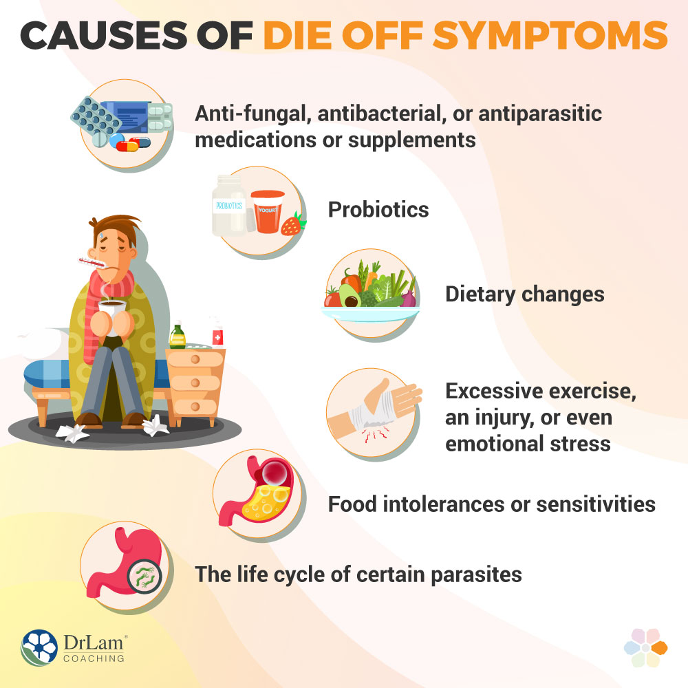 Causes of Die Off symptoms