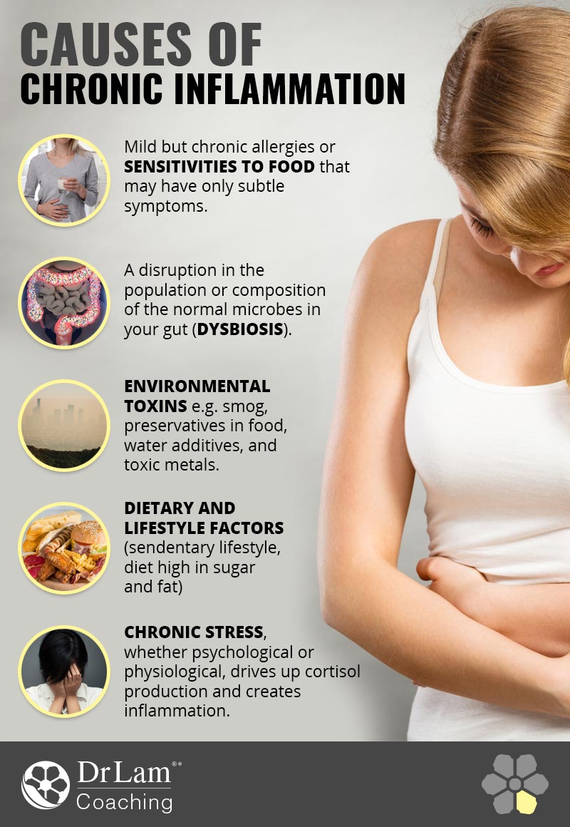 Check out this easy to understand infographic about the causes of chronic inflammation