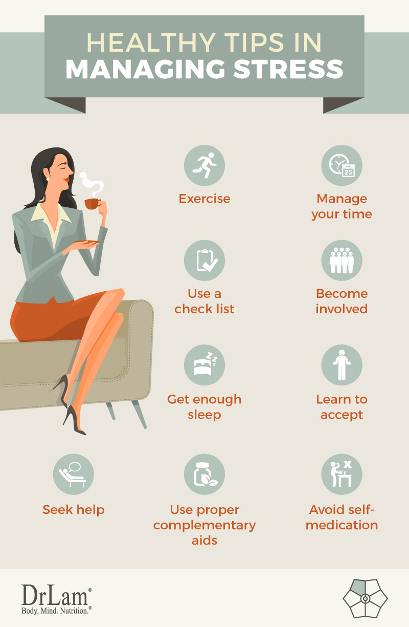 Check out this easy to understand infographic about the healthy tips in managing stress