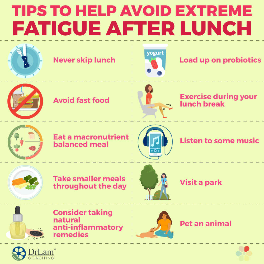 Tips to Help Avoid Extreme Fatigue After Lunch