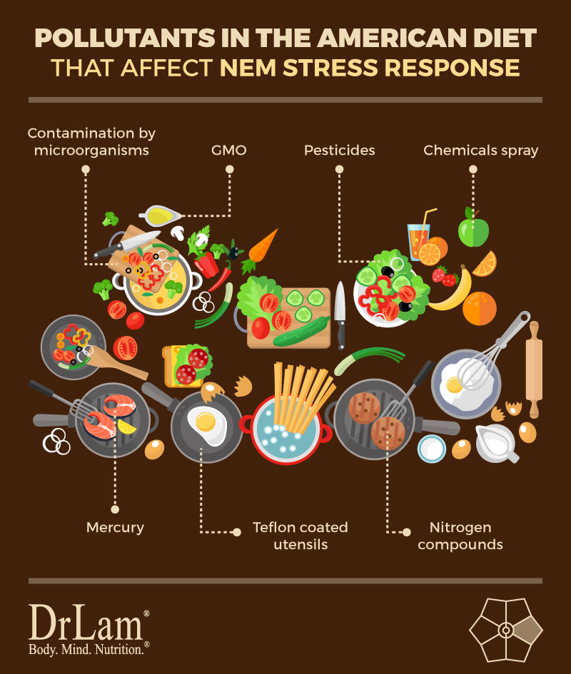 Check out this easy to understand infographic about pollutants in the air that affect NEM Stress Response