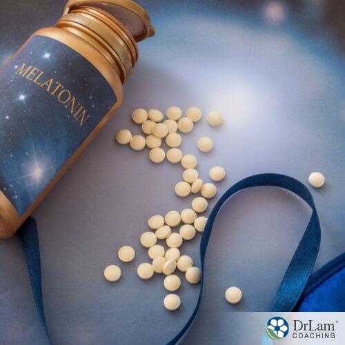 An image of melatonin tablets
