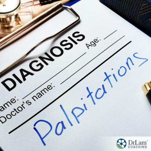 An image of a diagnosis form with Palpitations written on it