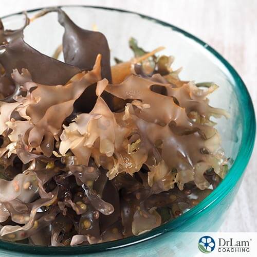 An image of a bowl of seaweed