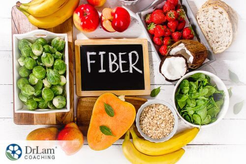 An image of various high fiber foods