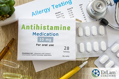 Antihistamine tables prescribed by a doctor