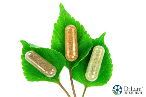 An image of three natural immune boosters arranged on leafs