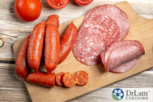 An image of salami and pepperoni