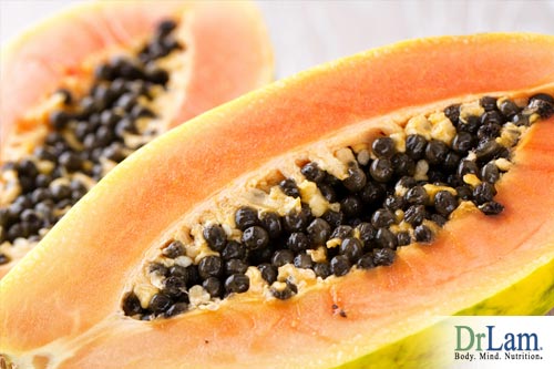 healthy stomach bacteria and papaya