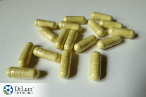 An image of quercetin supplements
