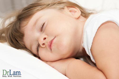 A child who is resting peacefully with DHA supplements for kids