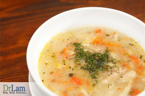 Chicken soup or broth is a great source of nutrients for those in a catabolic state