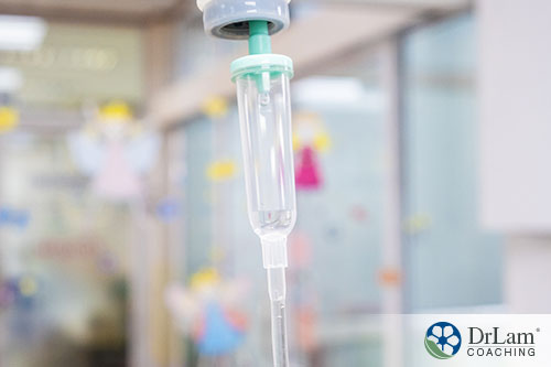 An image of an IV drip