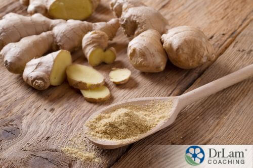 An image of fresh and powdered ginger